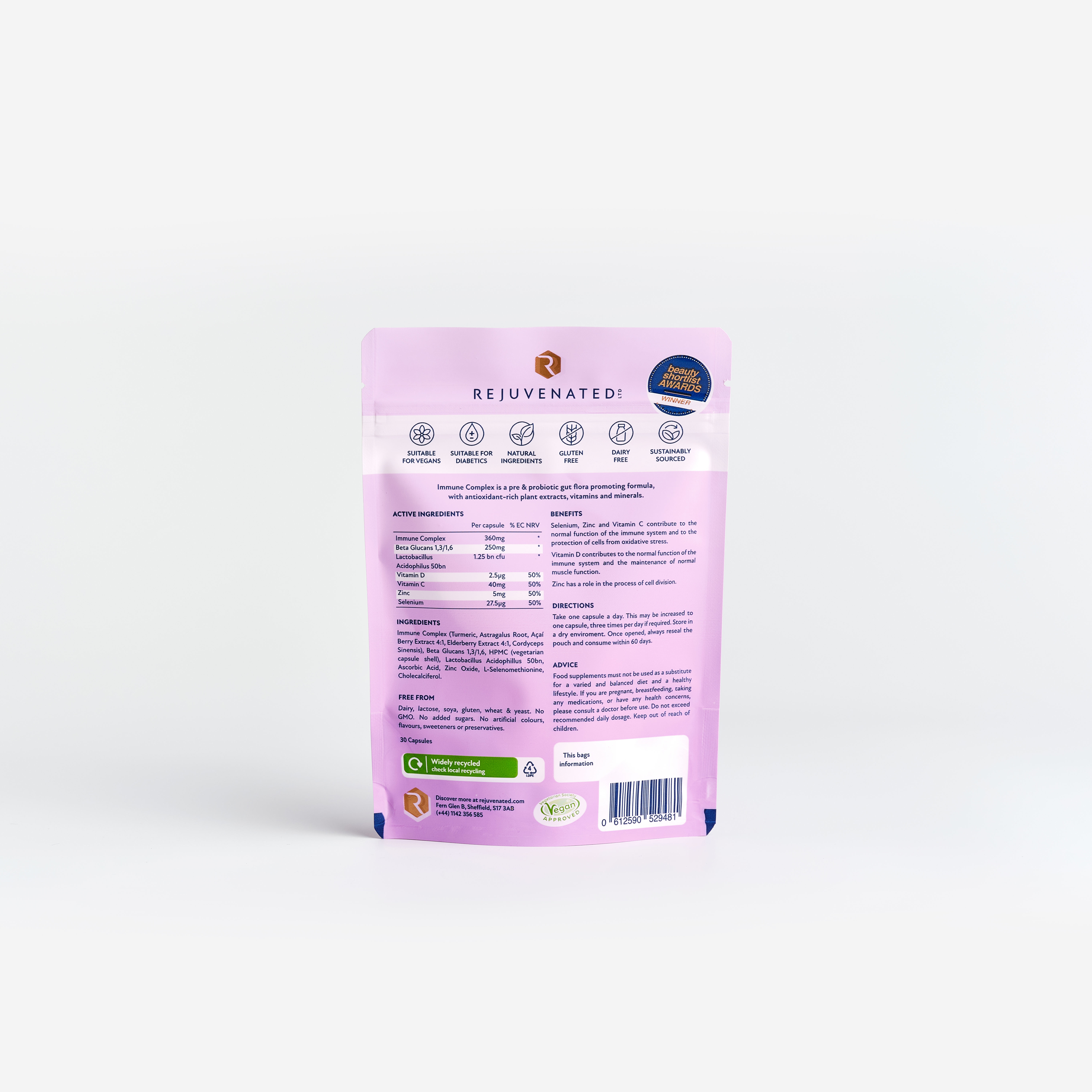 Імунний комплекс з пре- і пробіотиками Rejuvenated Imunne Complex